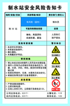 制水站 安全风险告知卡