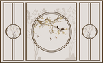 玉兰花鸟
