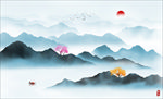 新中式山水画
