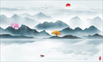 水墨山