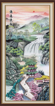 竖幅山水画