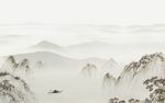中式 爆款山水画 TIF分层