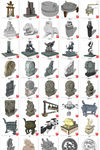 中式雕塑小品59套