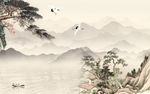 最新山水画中式画 TIF分层