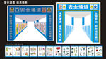 工地施工安全通道画面围挡画面
