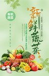 新鲜蔬菜 蔬菜水果海报 高品质