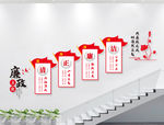 廉政楼梯文化墙