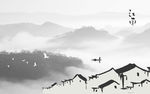新中式水墨江南水乡