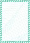 绿松石 线条证书纹