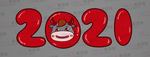 2021 卡通牛 新年  牛年
