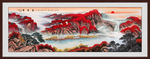 聚宝盆山水画