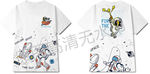 矢量宇航员太空人卡通班服设计