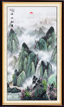 竖幅山水画