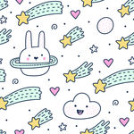 星星云朵卡通