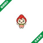 卡通草莓宝宝图案