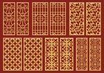 花格 窗花 镂空花纹 屏风 镂