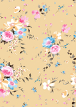 花朵 花型 数码印花 水彩 手