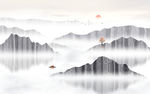 水墨山水画