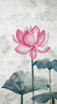 荷花装饰画 玄关装饰画