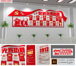 十九大党的发展历程党史文化墙