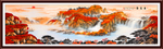 聚宝盆山水画