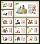 传统故事展板