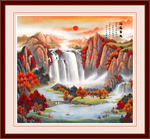 山水画国画山水画