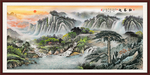 迎客松国画迎客松