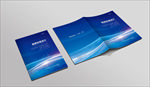 蓝色画册封面
