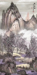 复古山水画国画