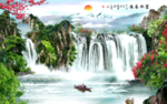 客厅山水画