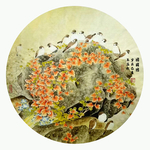 团圆图花鸟画