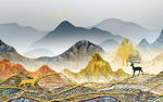 简约 爆款新山水画 TIF分层