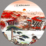 国画山水装饰画