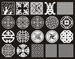 花窗镂空隔断雕花
