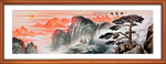 迎客松国画迎客松
