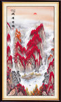 竖幅山水画