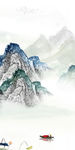爆款轻奢新山水画 TIF分层