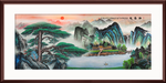 迎客松国画迎客松