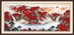 聚宝盆山水画