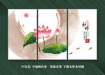 装饰画 水墨 山水画 圆框画