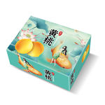 黄桃包装平面展开图