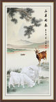 国画三羊开泰
