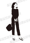 时尚女郎剪影