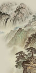 国画走道玄关山水 TIF分层