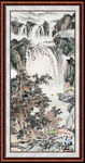 国画瀑布