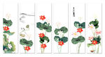 荷花国画