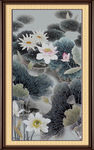 国画荷花