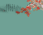 春日花鸟背景墙