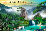 山水画 水墨山水画 意境山水画